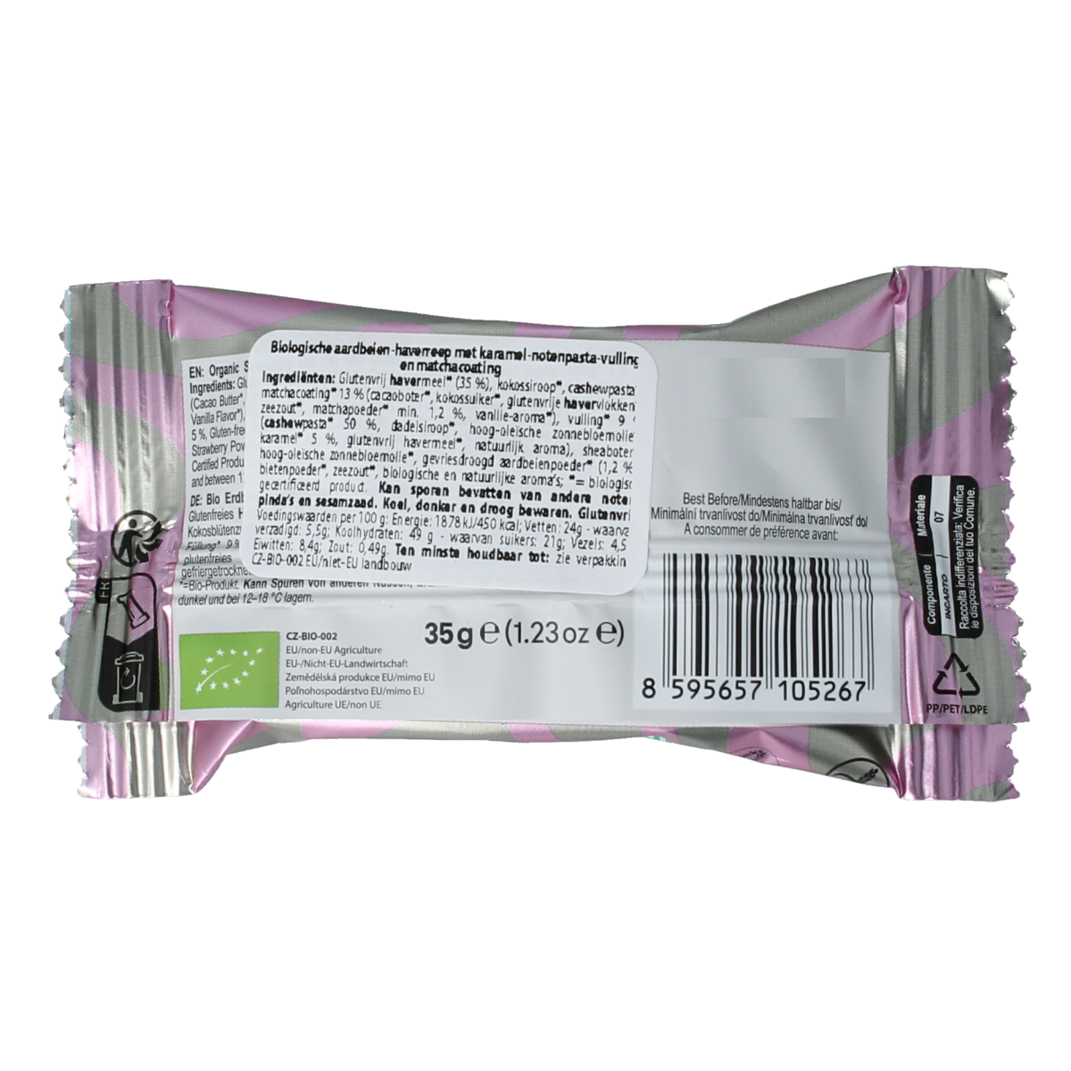 Lifefood Cake strawberry caramel matcha 35.00 Gram