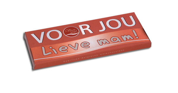 Voor Jou! Wensreep melkchocolade lieve mam 70.00 Gram