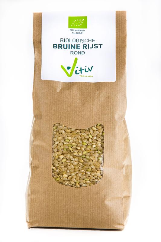 Vitiv Rijst bruin rond bio 1.00 Kilogram