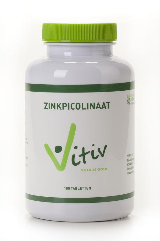 Vitiv Zink picolinaat 50mg 100.00 Tabletten