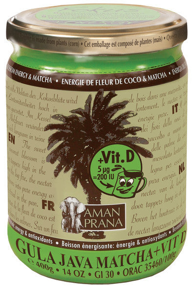 Amanprana Gula java matcha + vitamine D bio 400.00 Gram