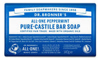 Dr Bronners Barsoap pepermunt 140.00 Gram