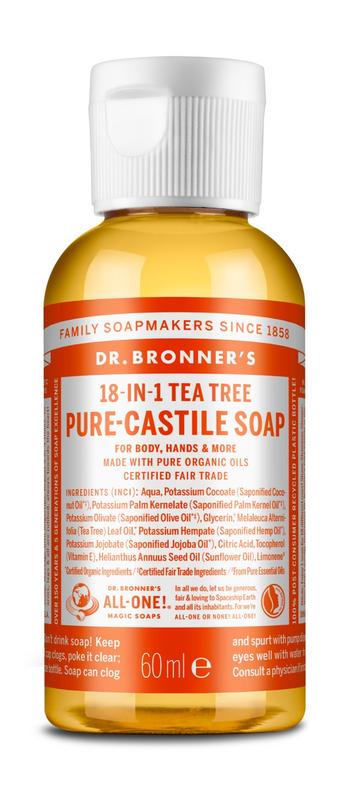 Dr Bronners Liquid soap tea tree 60.00 Milliliter