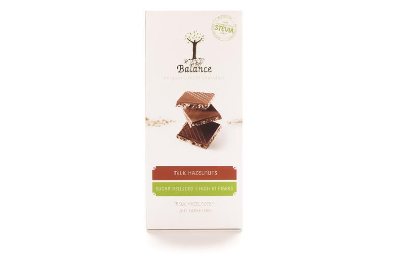 Balance Choco stevia tablet melk hazelnoot 85.00 Gram