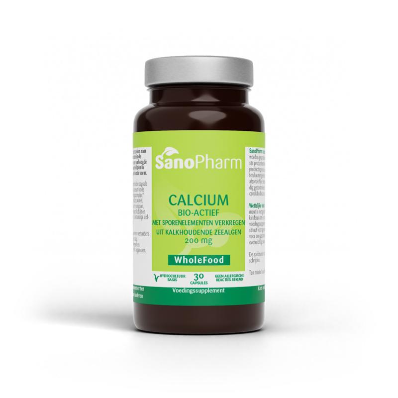 SanoPharm Calcium 200 mg wholefood 30.00 Capsules