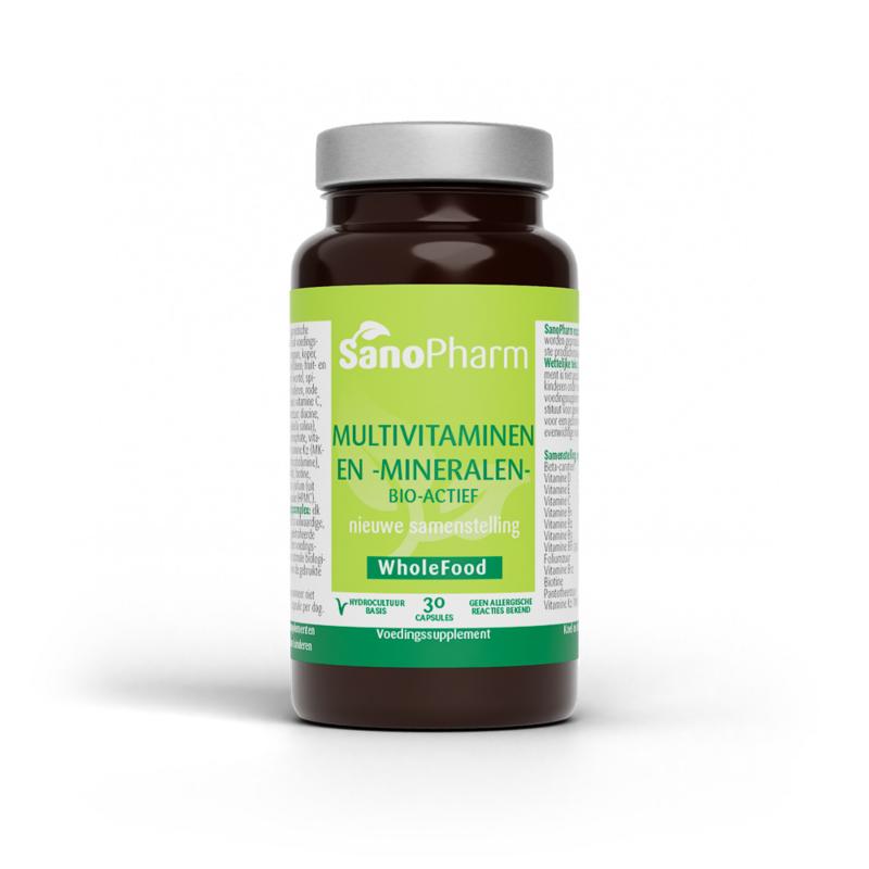 SanoPharm Multivitaminen/mineralen wholefood 30.00 Capsules