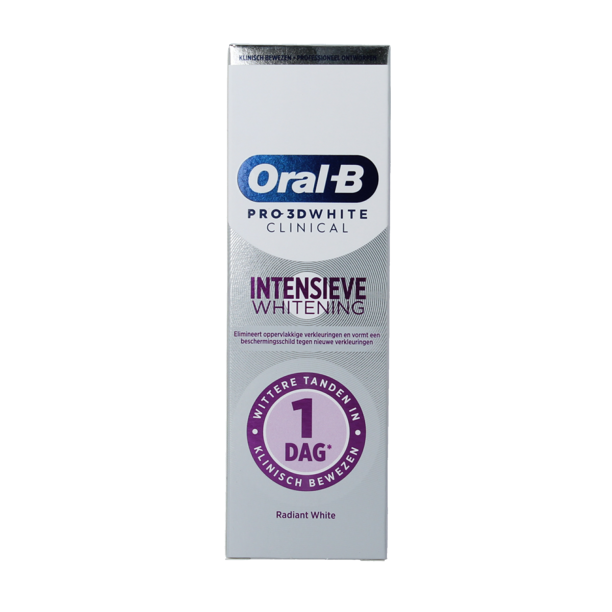 Oral B Tandpasta 3D white clinical radiant TEST 75.00 Milliliter