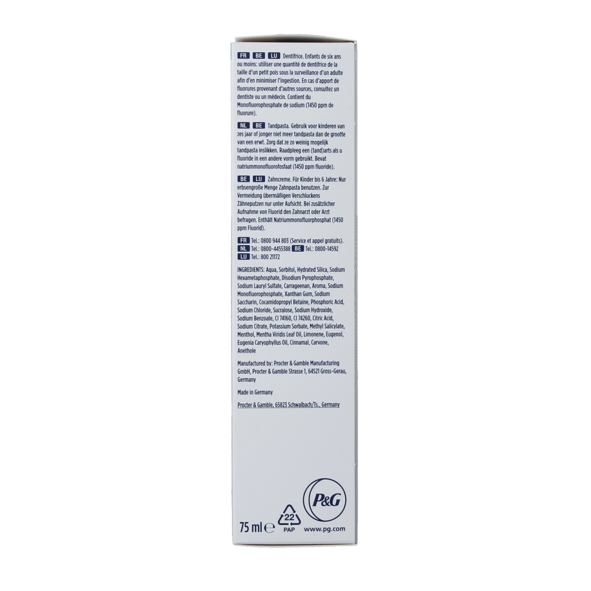 Oral B Tandpasta 3D white clinical radiant TEST 75.00 Milliliter