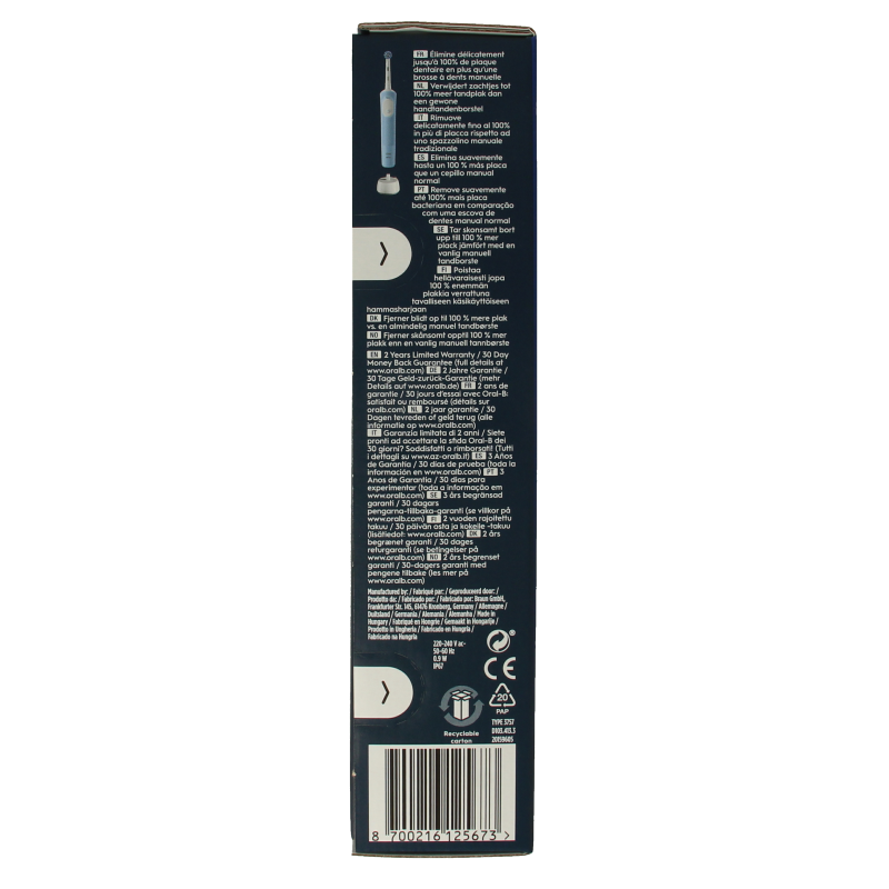 Oral B Vitality pro blue 1 Stuks