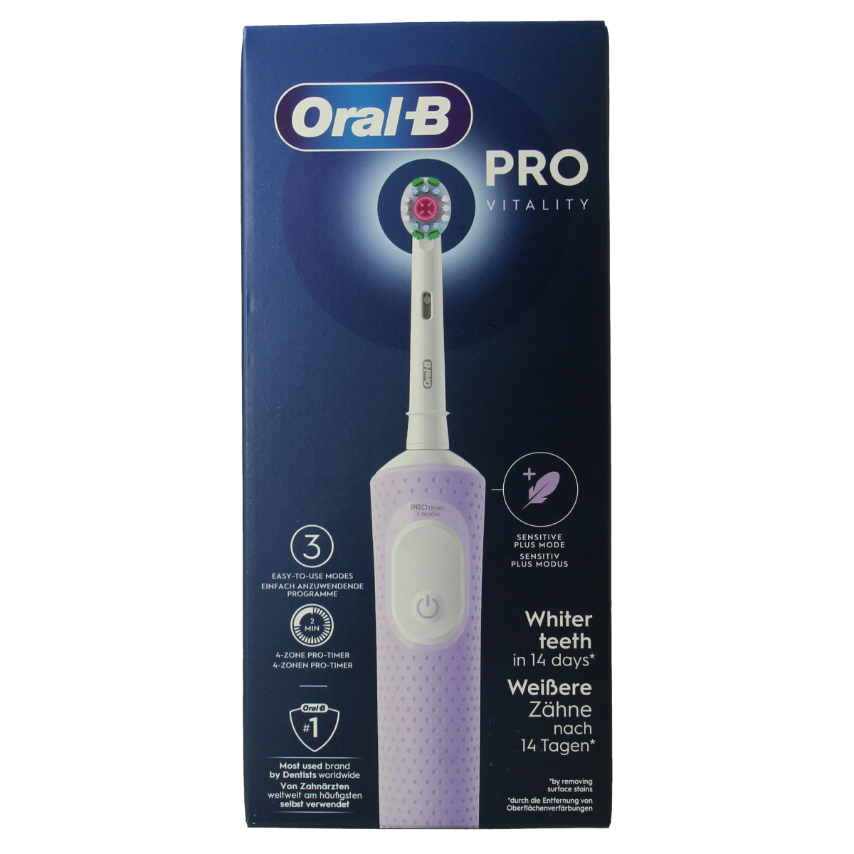 Oral B Vitality pro protect lila 1.00 Stuks