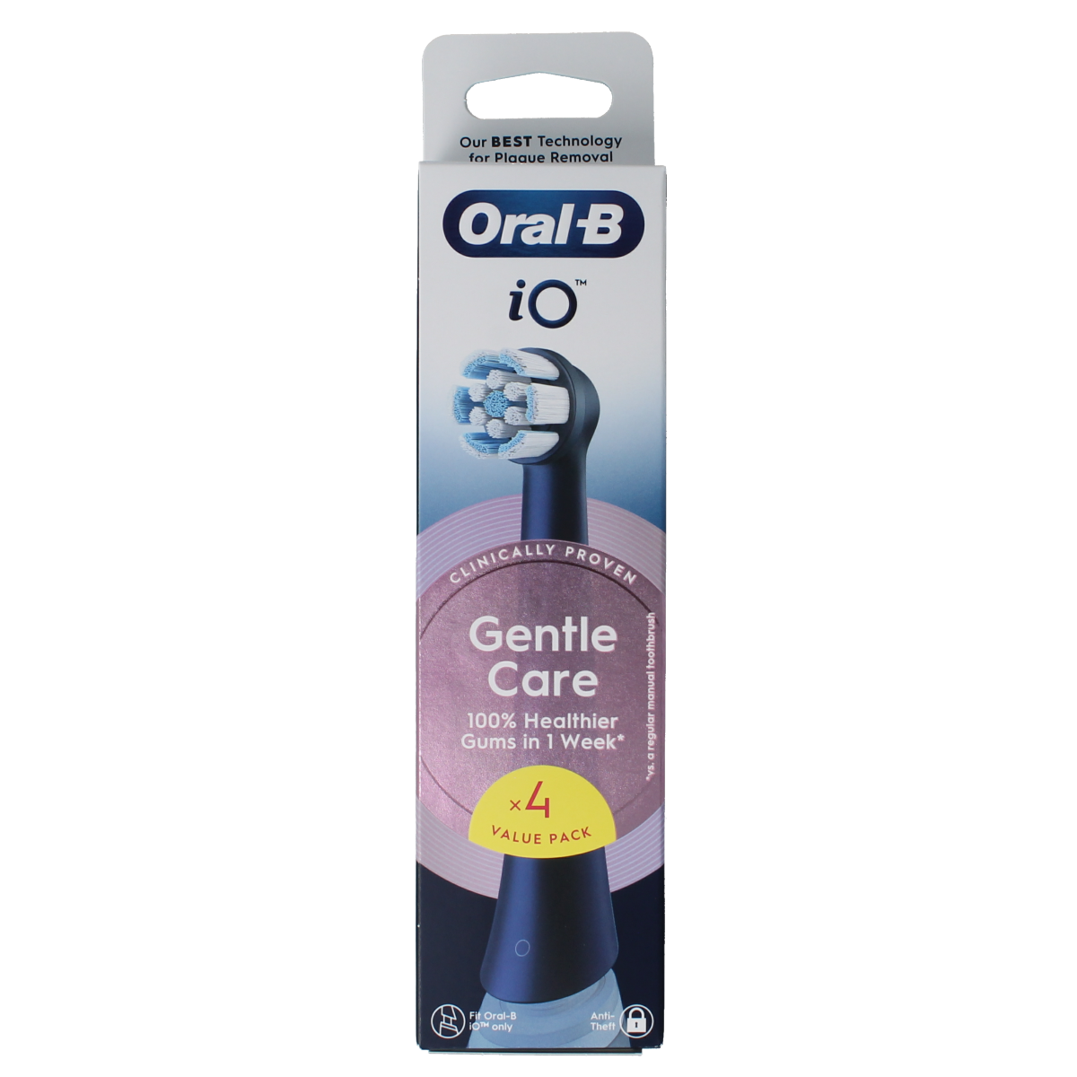 Oral B Opzetborstel IO gentle care zwart 4.00 Stuks
