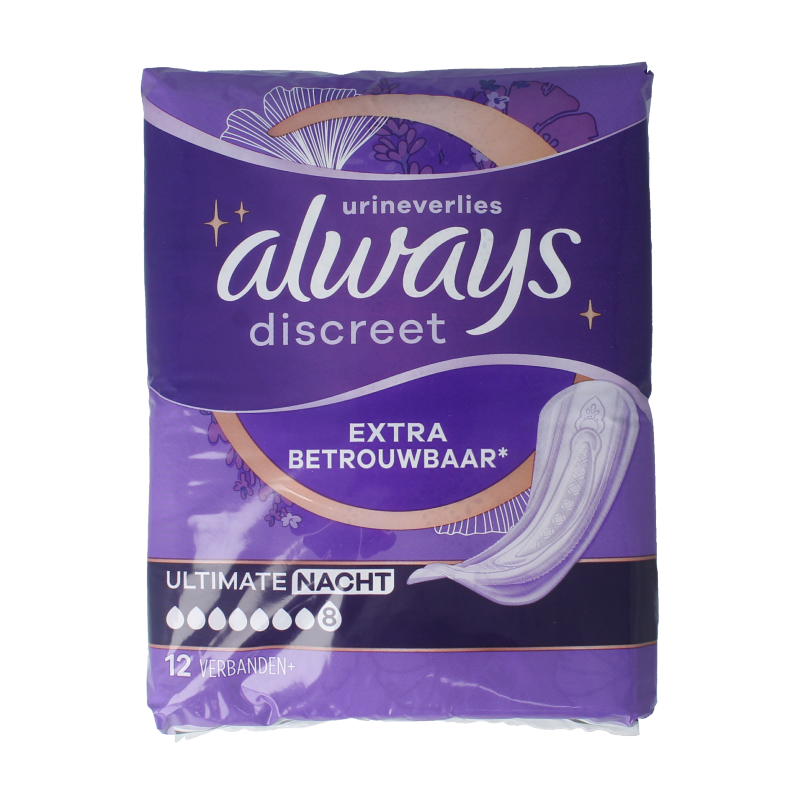 Always Discreet verband ultimate night 12 Stuks