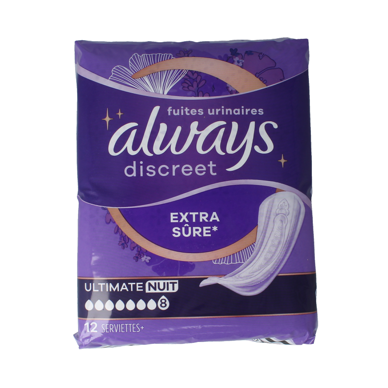Always Discreet verband ultimate night 12 Stuks