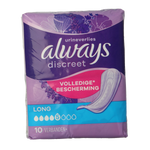 Always Discreet verband long 10.00 Stuks