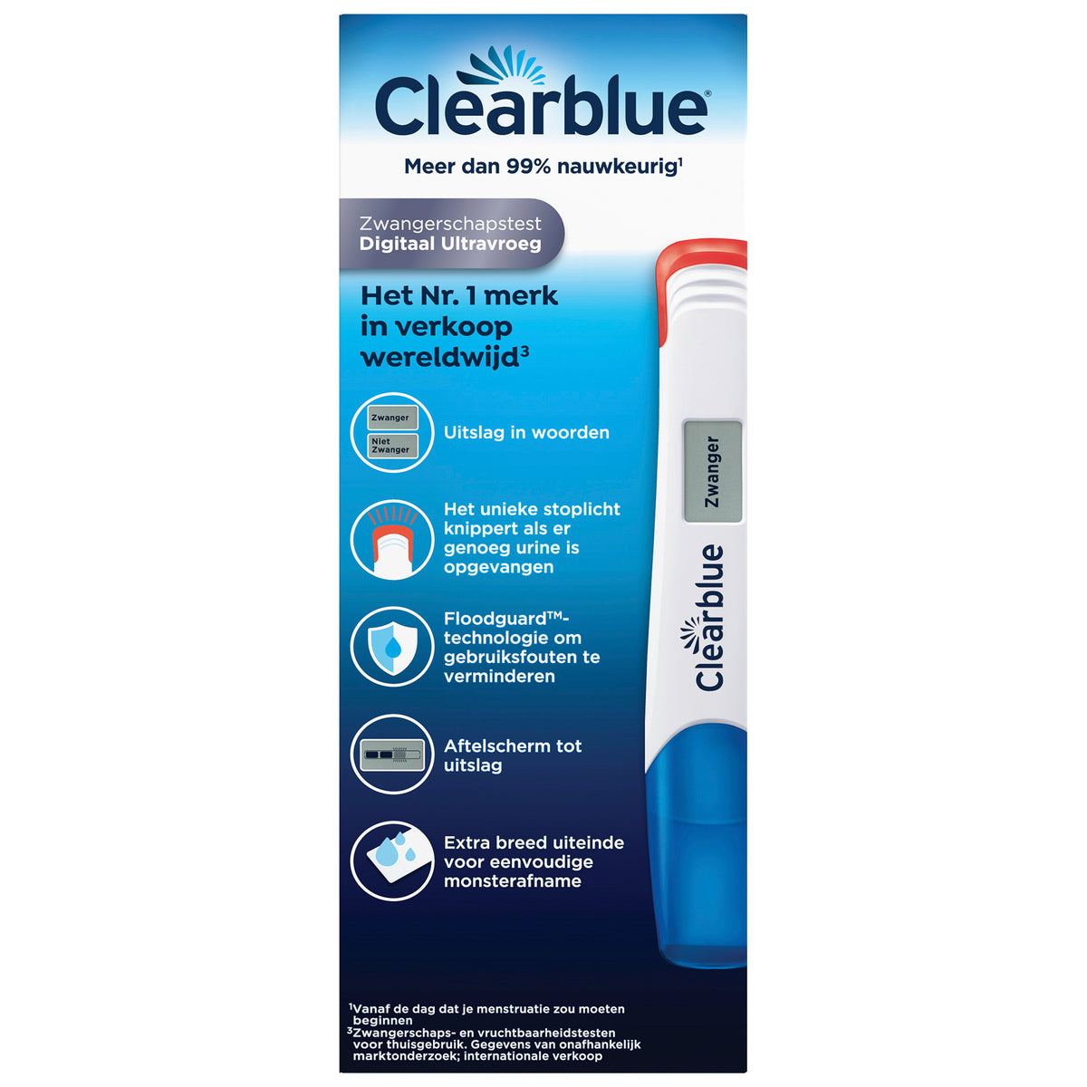 Clearblue Digitaal ultra vroeg 2.00 Stuks