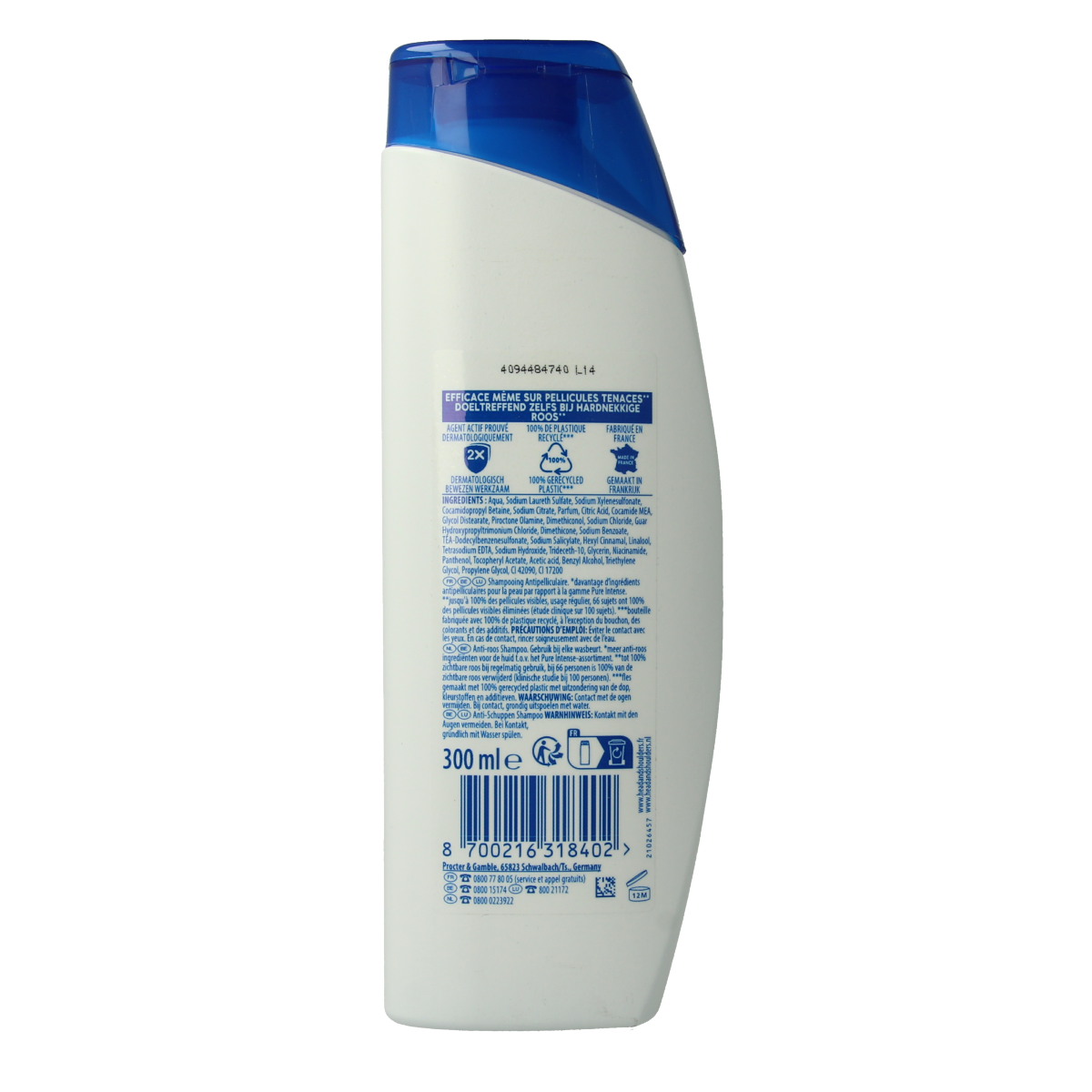 Head & Shoulders Shampoo classic 300.00 Milliliter