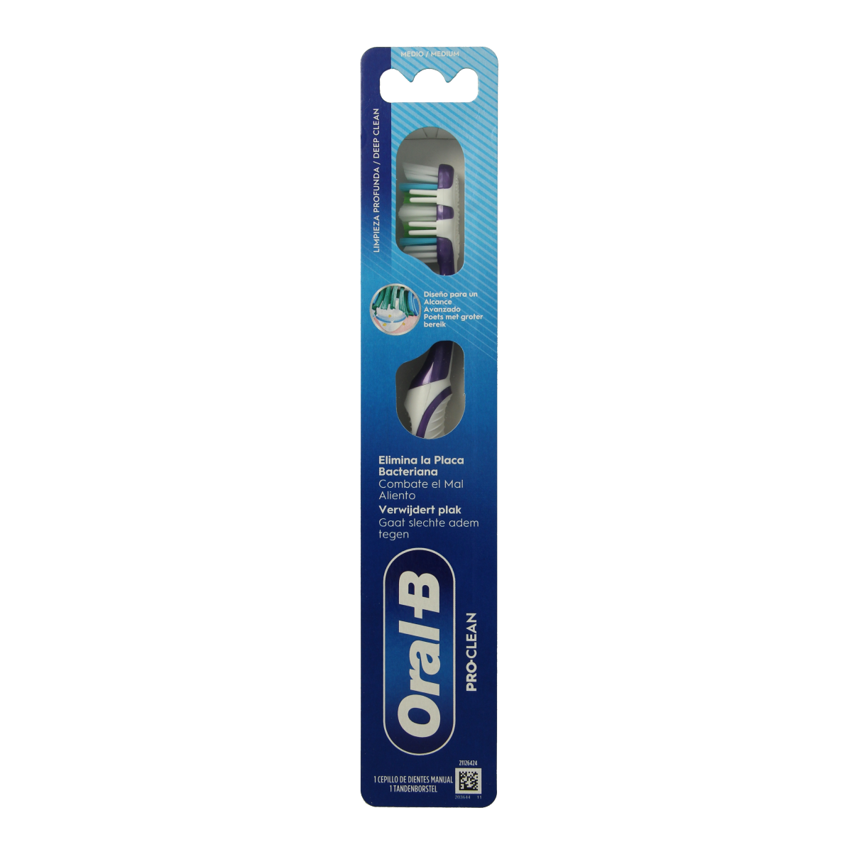 Oral B Hand tandenborstel Pro 1 clean black 1.00 Stuks