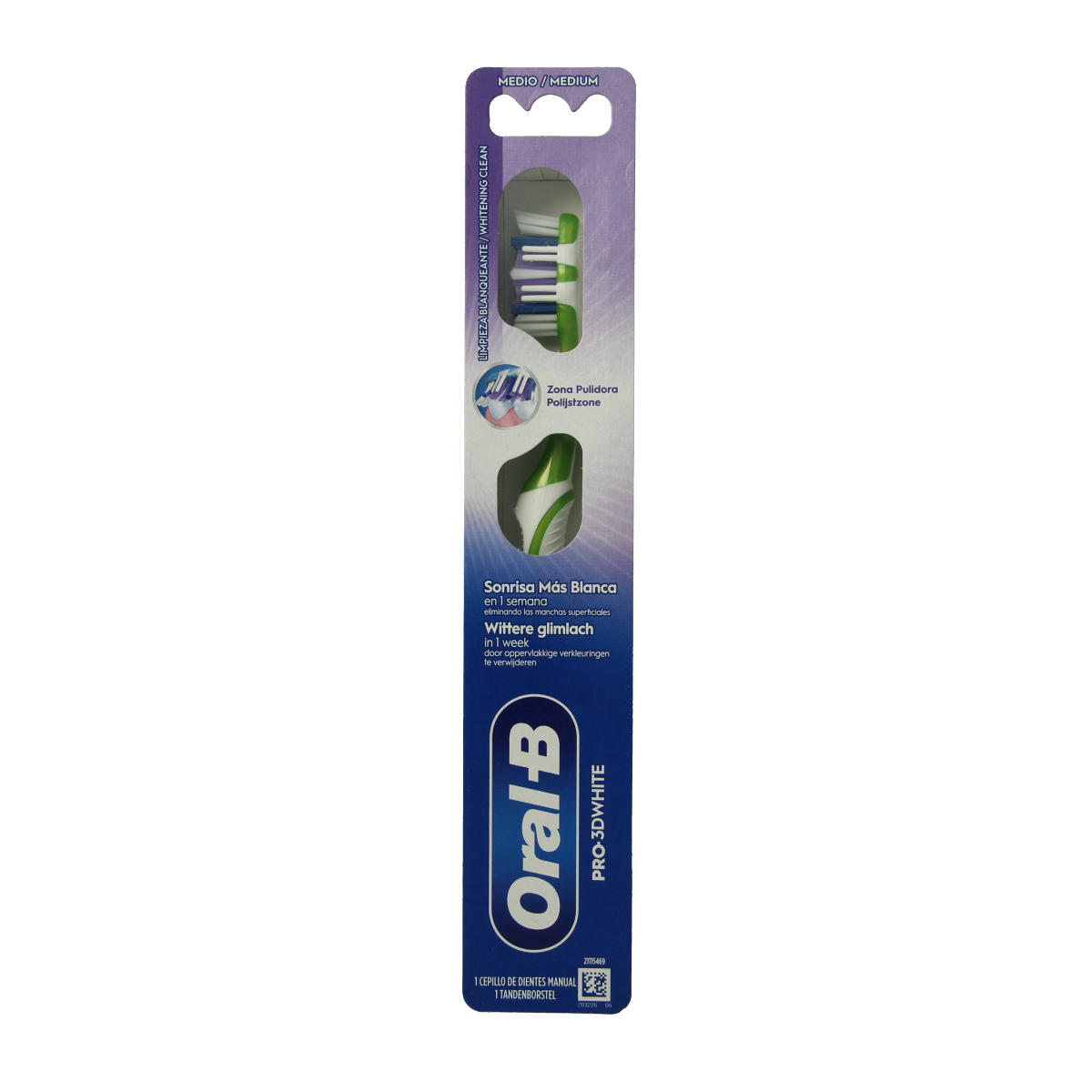 Oral B Hand tandenborstel Pro 3D white 1.00 Stuks