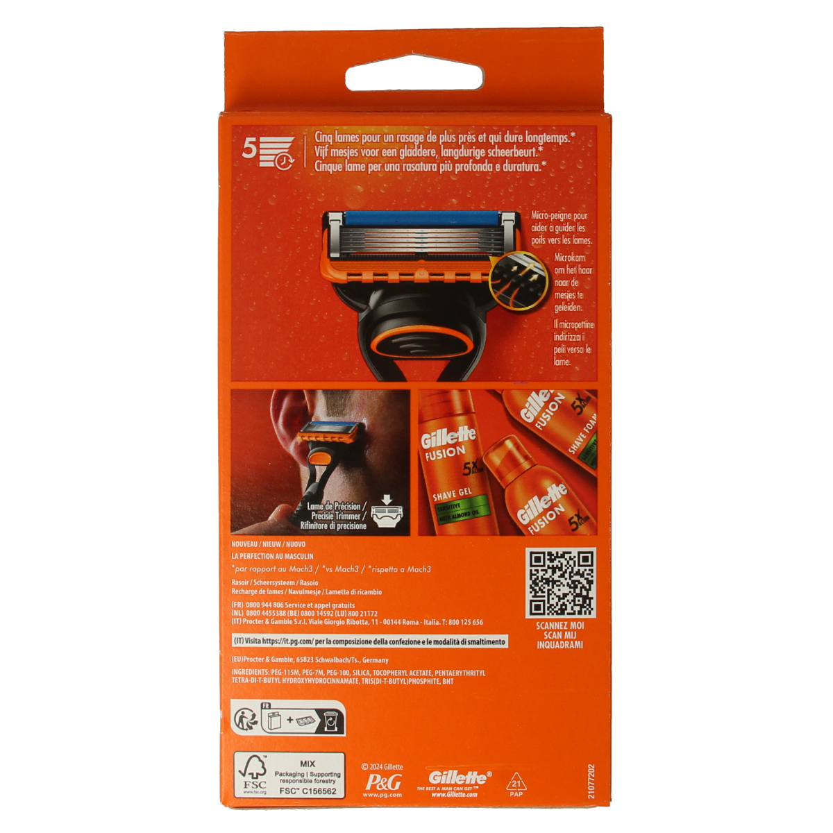 Gillette Fusion manual razor 2.00 Stuks