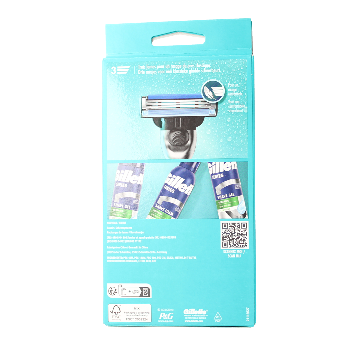 Gillette Mach3 base scheersysteem 1.00 Stuks