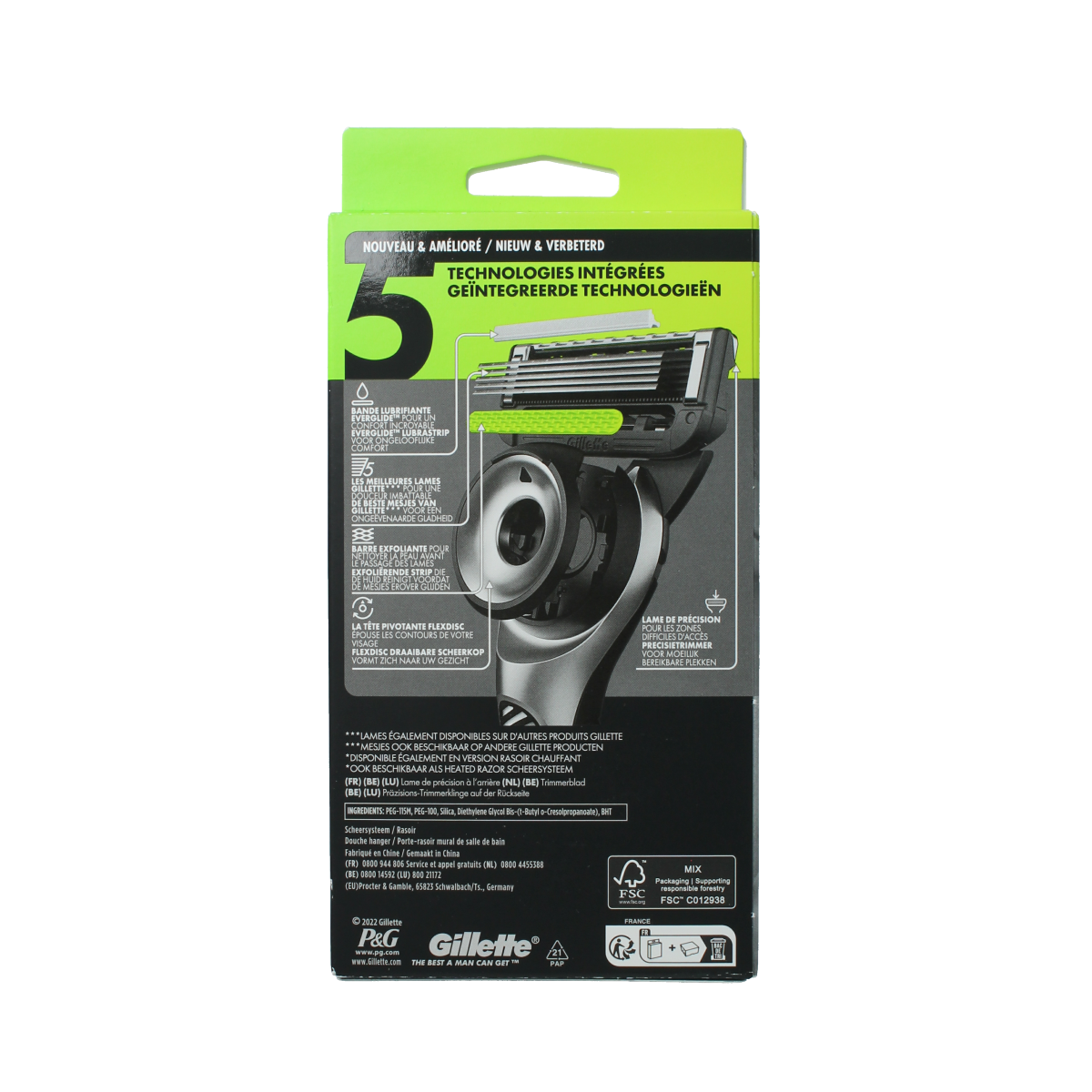 Gillette Labs scheersysteem met hanger + 1 mesje 1.00 Stuks