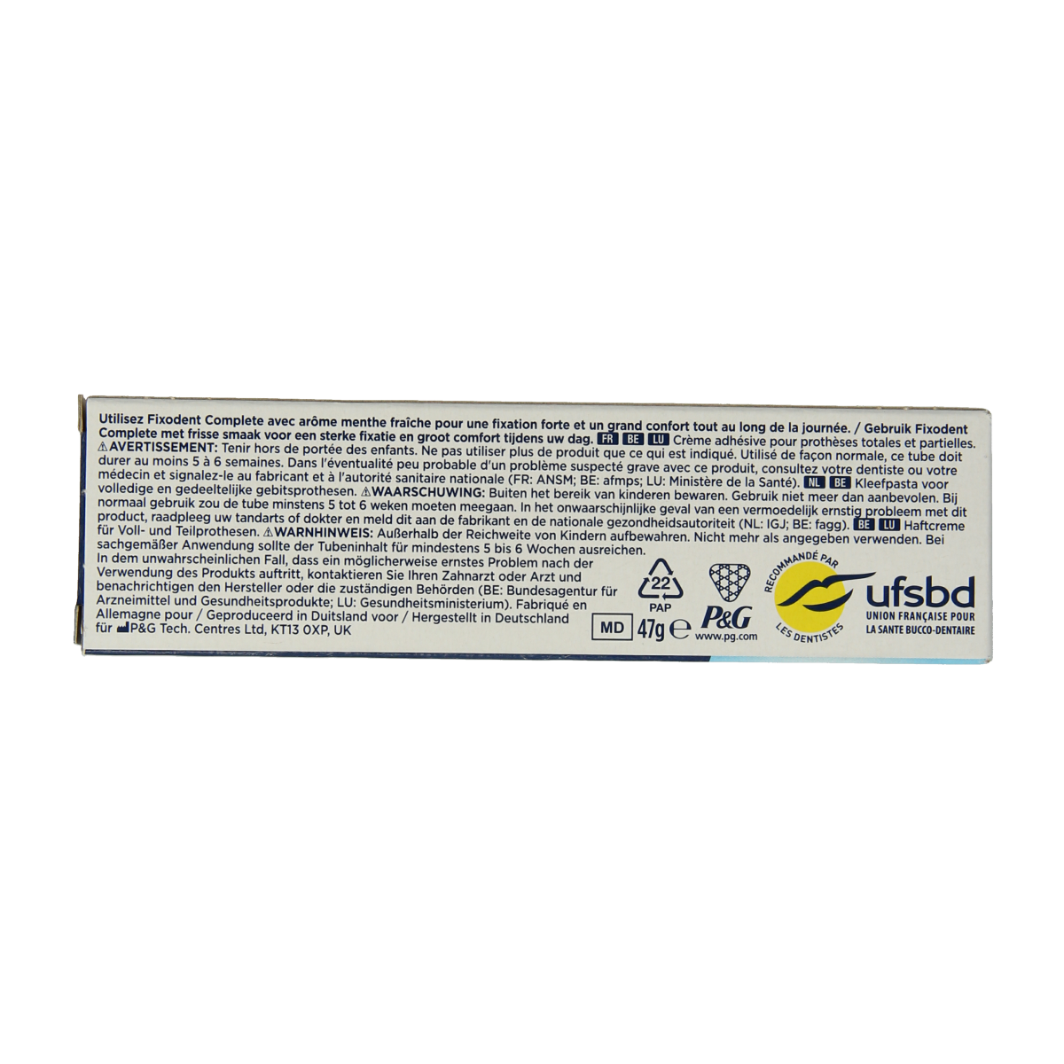 Fixodent Kleefpasta complete original/fresh 47.00 Gram