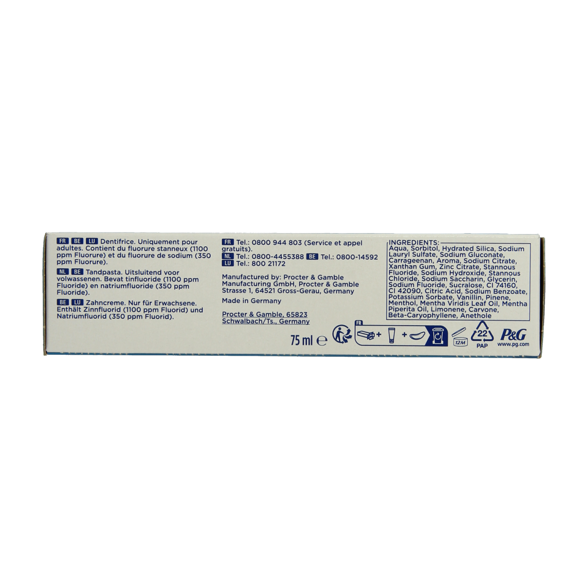 Oral B Tandpasta pro-expert intense  reiniging 75.00 Milliliter