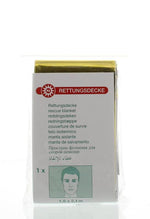 Medzorg Reddingsdeken goud/zilver 160x210 1.00 Stuks