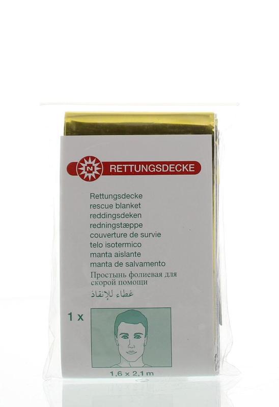 Medzorg Reddingsdeken goud/zilver 160x210 1.00 Stuks