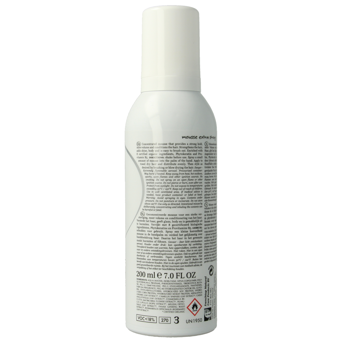 Hairwonder Botanical styling mousse extra strong 200.00 Milliliter