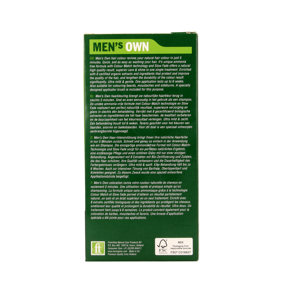 Mens Own Men's own dark brown 80.00 Milliliter