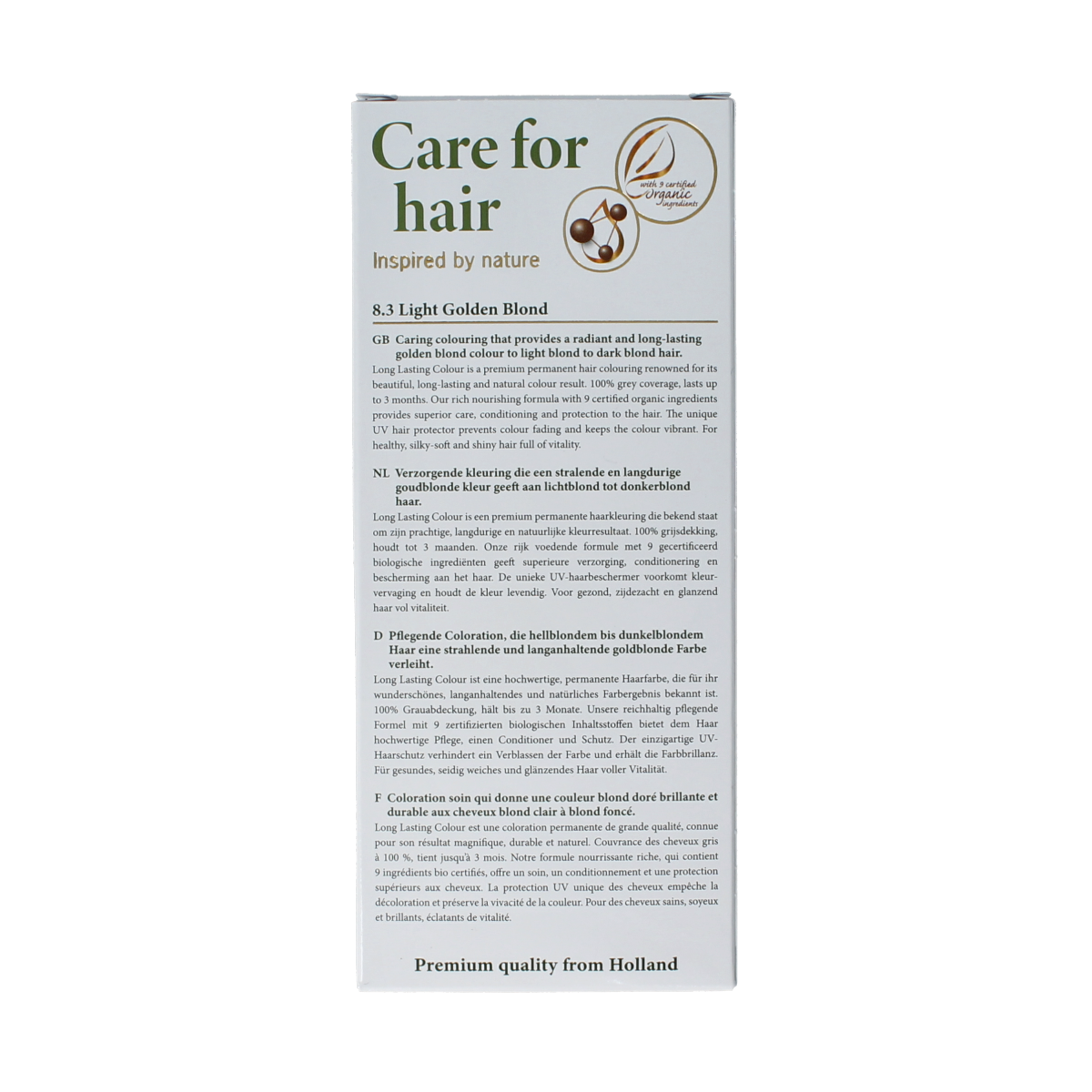 Henna Plus Long lasting colour 8.3 golden blond 100.00 Milliliter