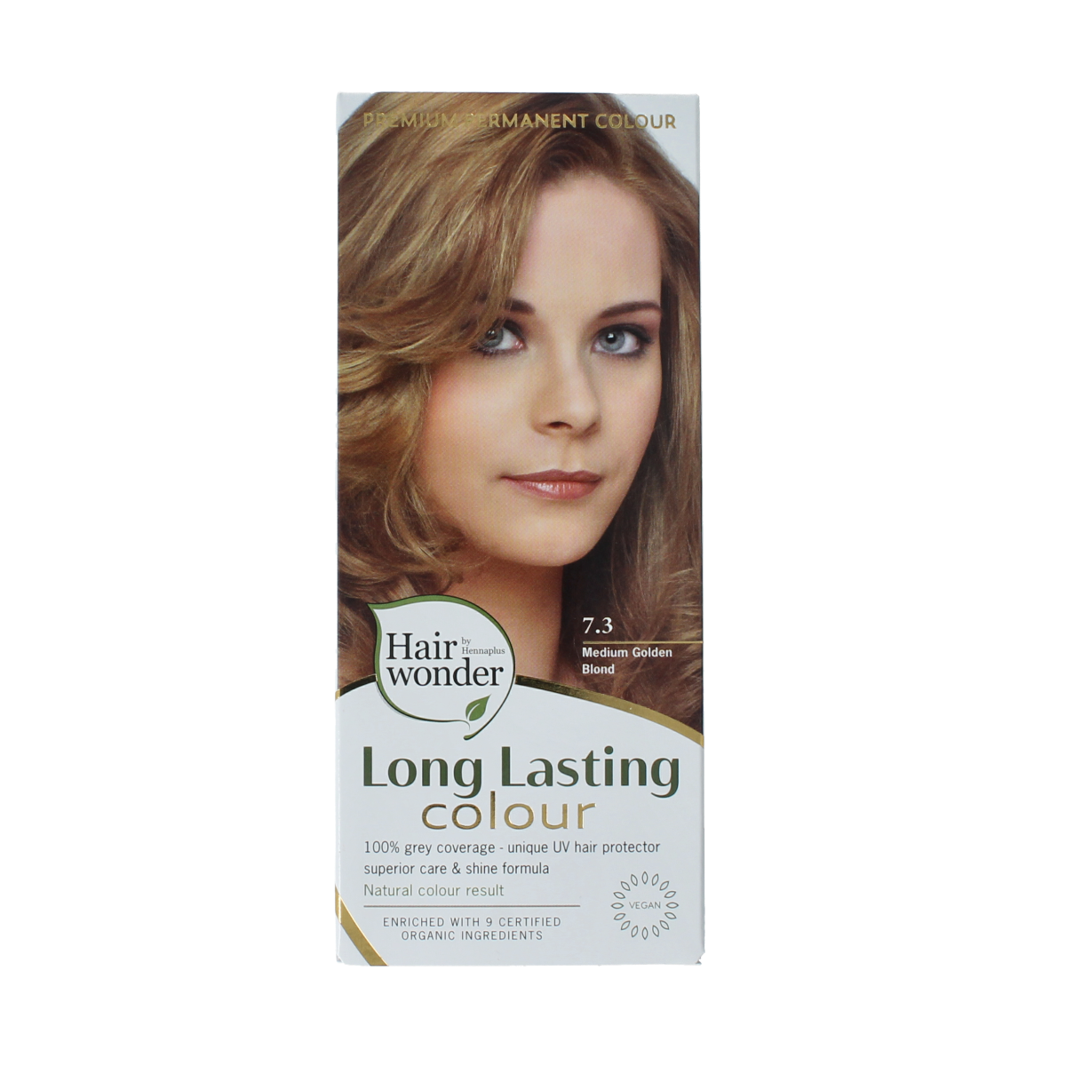 Henna Plus Long lasting colour 7.3 medium golden blond 100.00 Milliliter