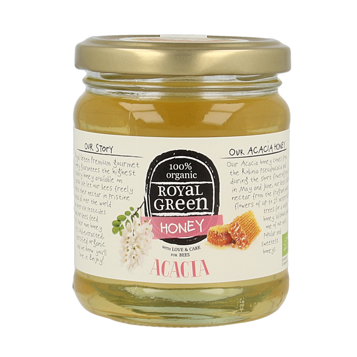 Royal Green Acacia honey bio 250.00 Gram