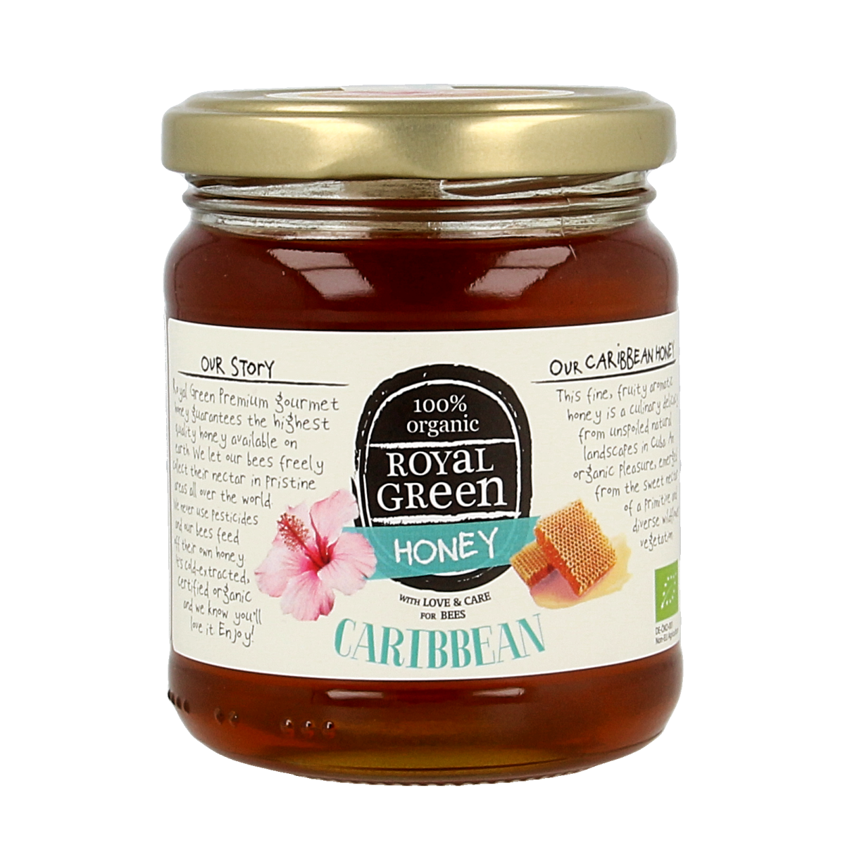 Royal Green Caribbean honey bio 250.00 Gram