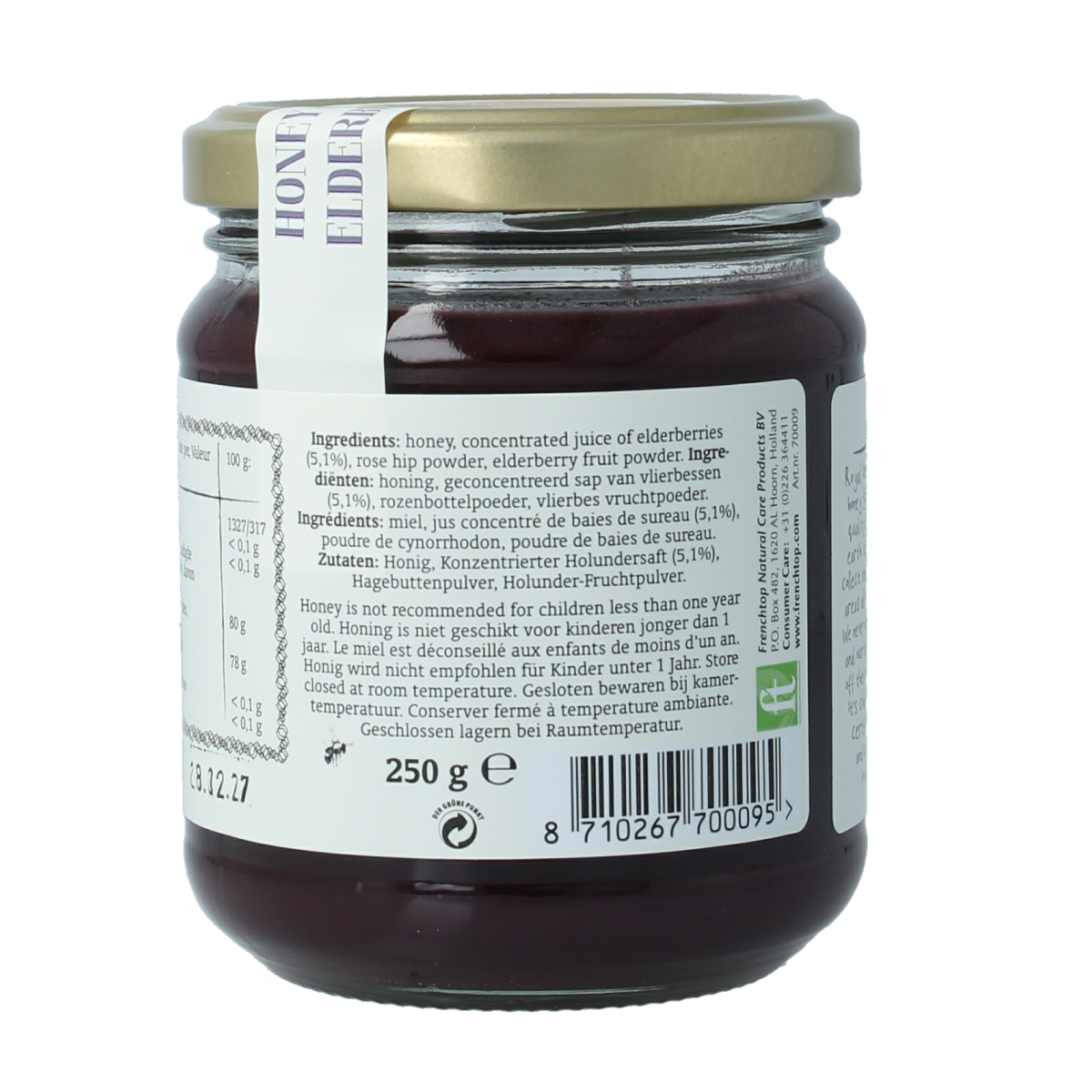 Royal Green Elderberry honey bio 250.00 Gram
