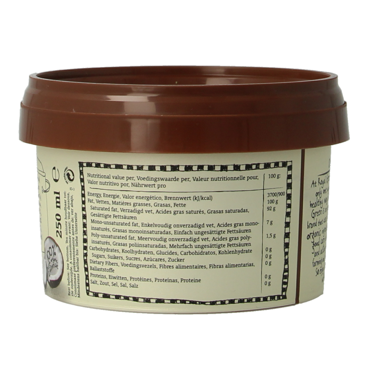 Royal Green Kokos cooking cream odourless bio 250.00 Milliliter