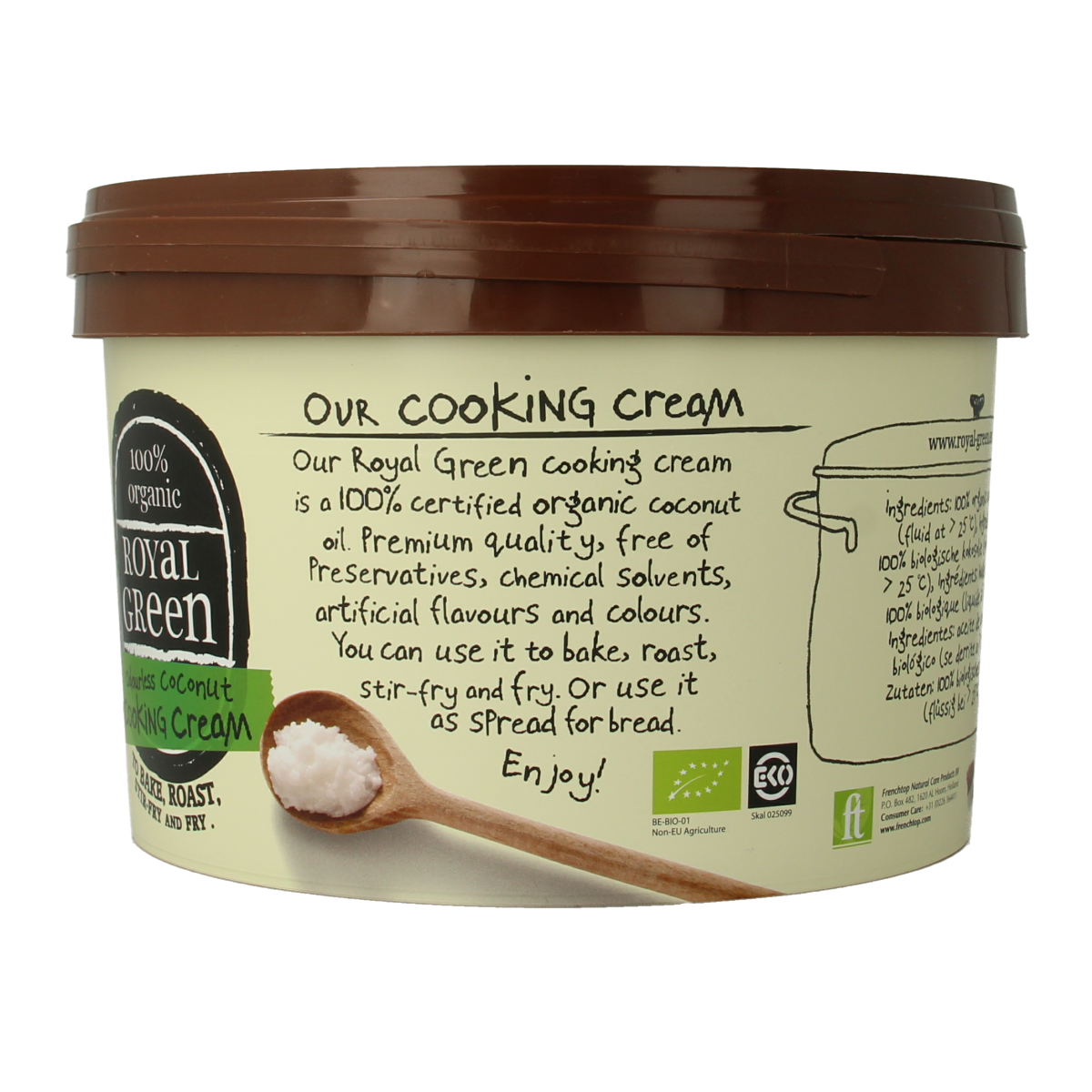Royal Green Kokos cooking cream odourless bio 2500.00 Milliliter