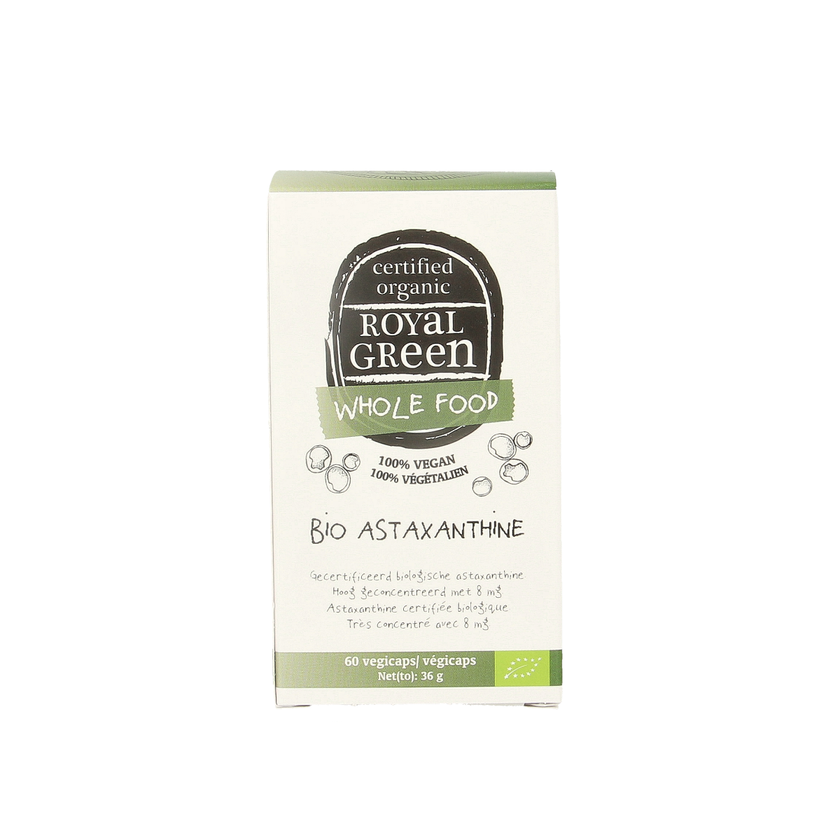 Royal Green Astaxanthine bio 60.00 Vegetarische capsules