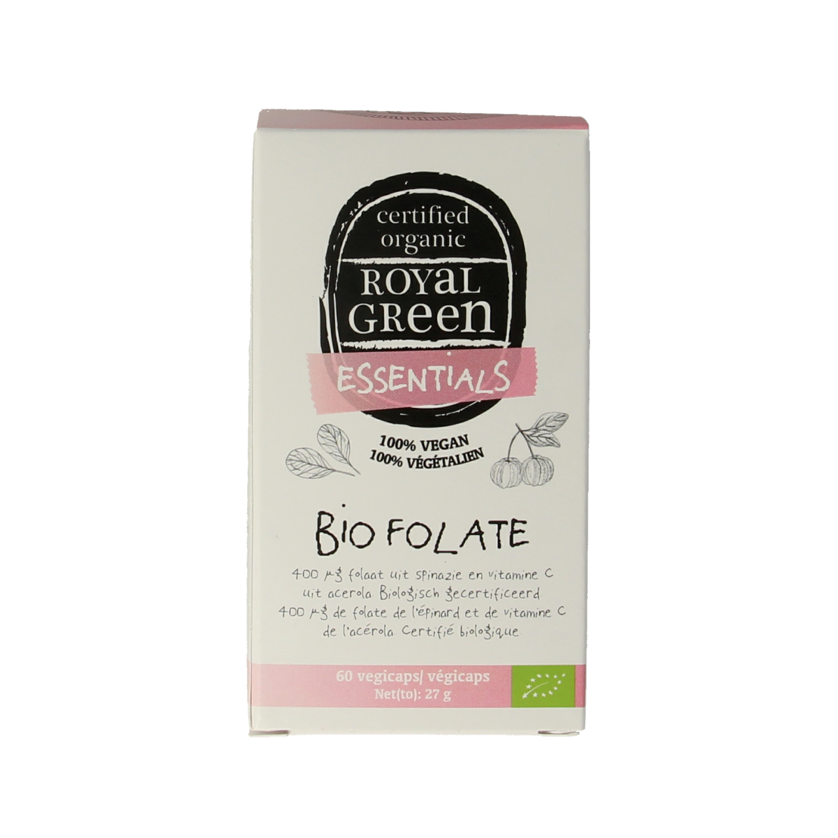 Royal Green Folate bio 60.00 Vegetarische capsules