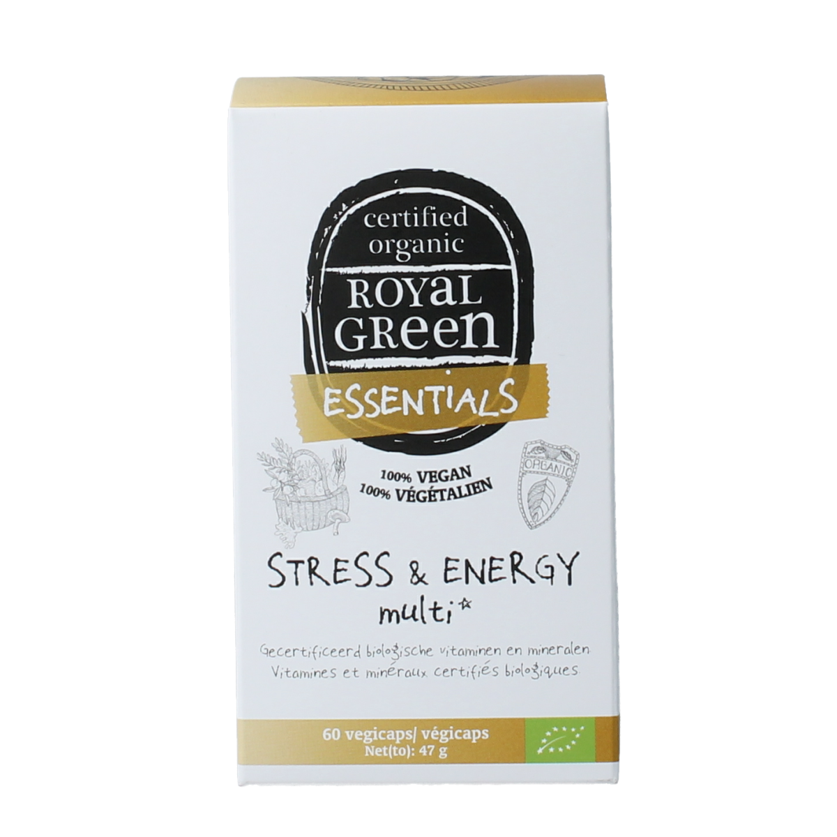 Royal Green Stress & energy multi bio 60.00 Vegetarische capsules