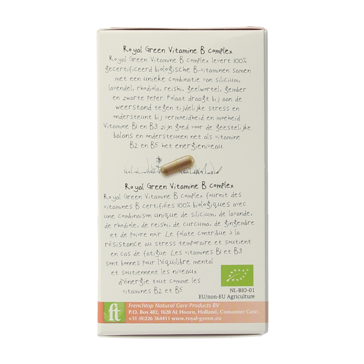 Royal Green Vitamine B complex bio 60.00 Vegetarische capsules