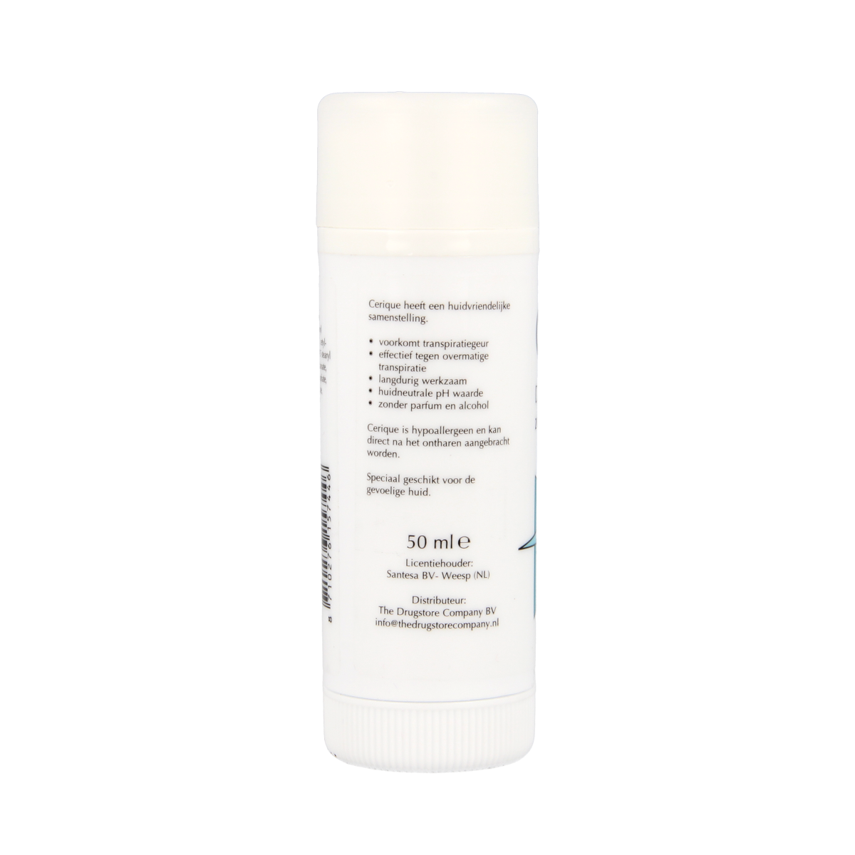 Cerique Deodorant creme ongeparfumeerd stick 50.00 Milliliter