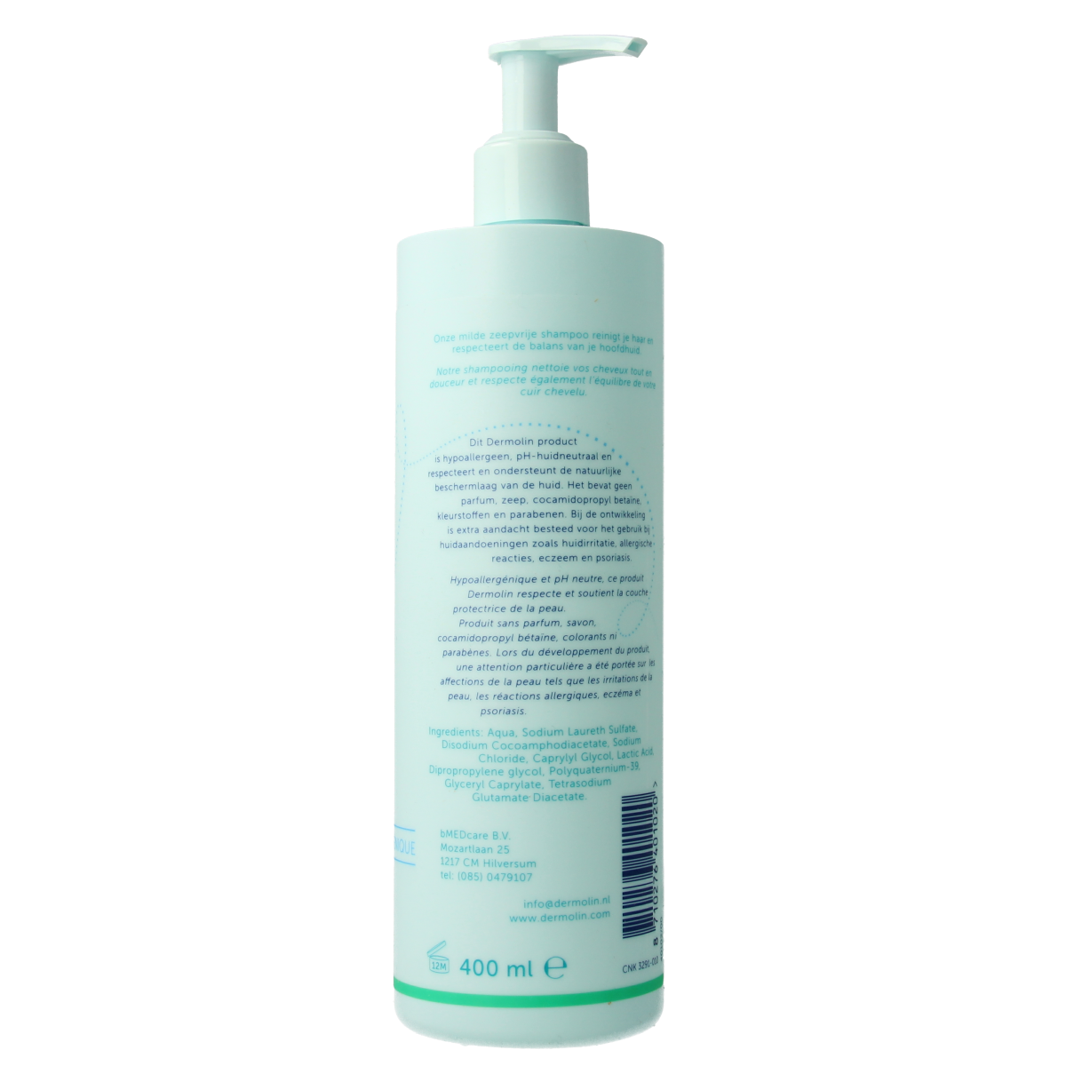 Dermolin Shampoo CAPB vrij 400.00 Milliliter