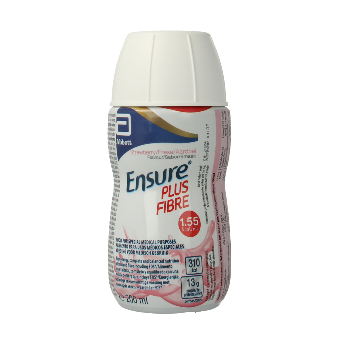 Ensure Plus fibre aardbei 200.00 Milliliter