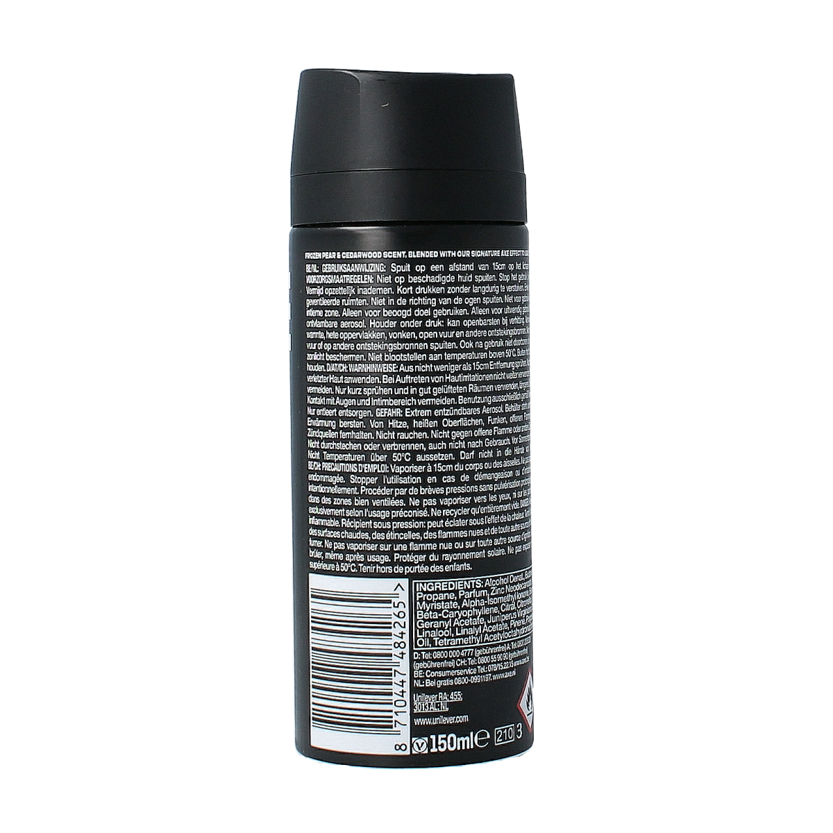 AXE Deodorant bodyspray black 150.00 Milliliter