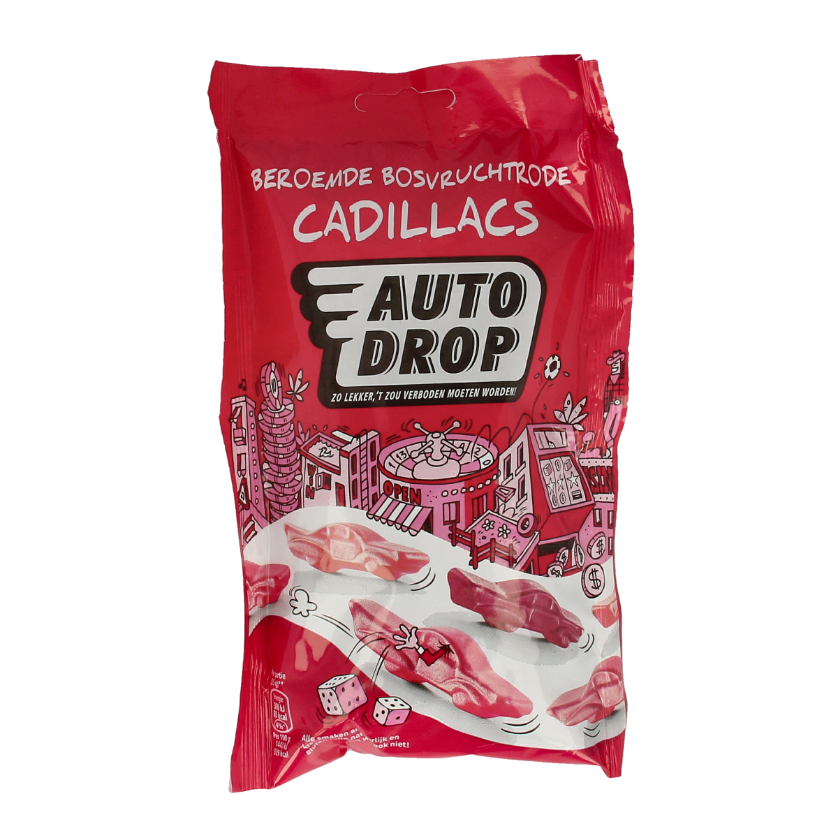 Autodrop Rode cadillacs bosvruchten 150.00 Gram
