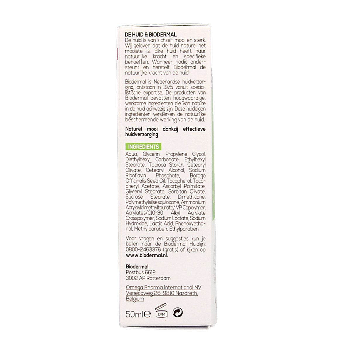 Biodermal Vet & gemengde huid creme 50.00 Milliliter