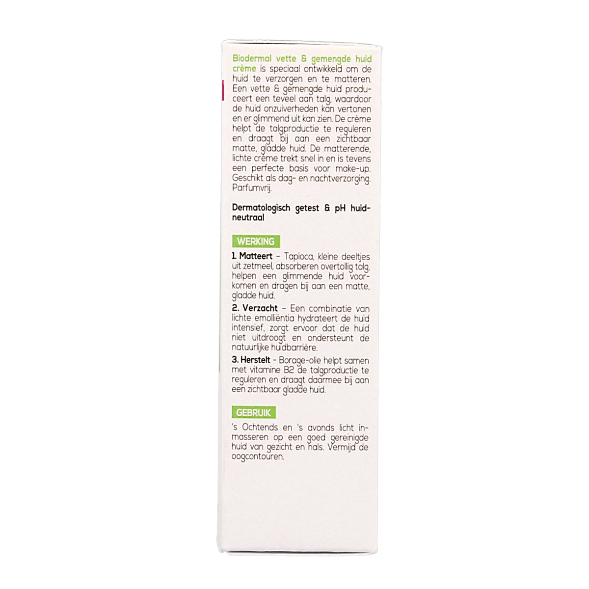 Biodermal Vet & gemengde huid creme 50.00 Milliliter