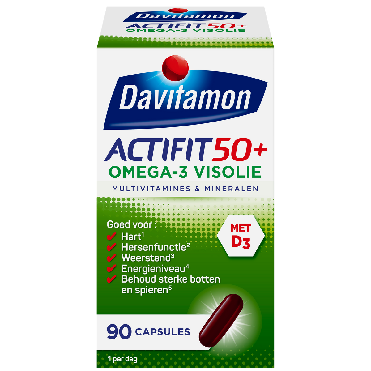 Davitamon Actifit 50+ omega 3 90.00 Capsules